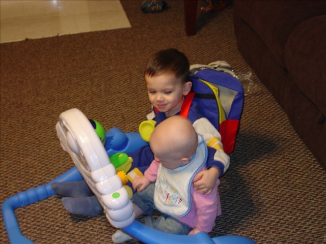 This is my brother playing with me.