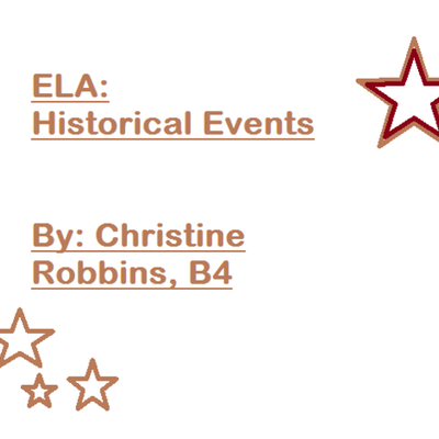 Timeline: Historical Events, ELA, B4