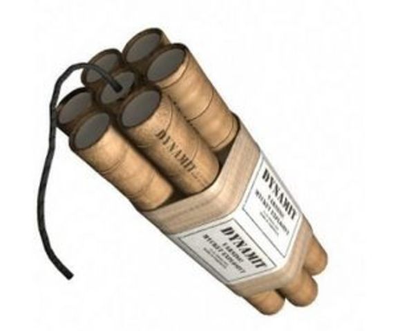 Dynamite- Invented by Alfred Noble