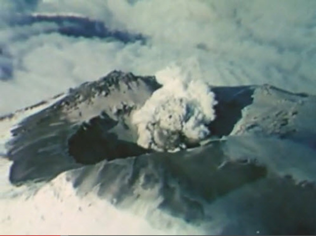 Earthquakes and steam-driven explosions occur off and on through April 18.  People begin to lose interest in the volcano's activity because the events were not spectacular.