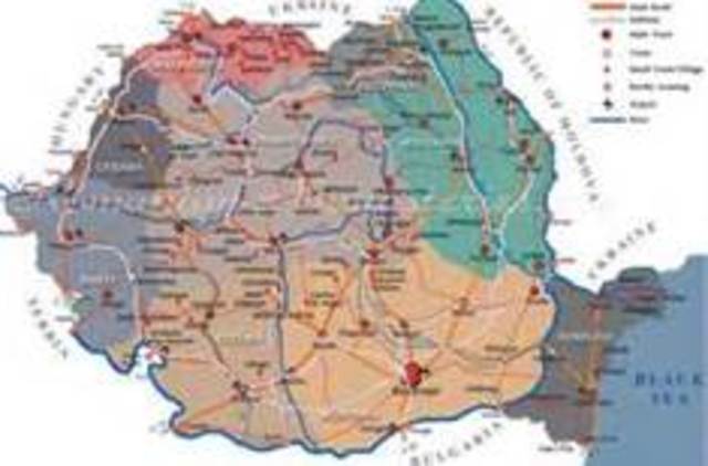 Romanian land taken-S.U. Bulgaria, and Hungary