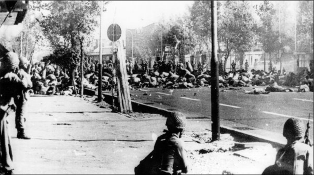 Eighty eight protesters are killed by government security forces in a day known as "Black Friday"