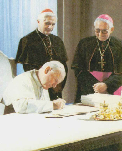 The revised Code of Canon Law goes into effect.