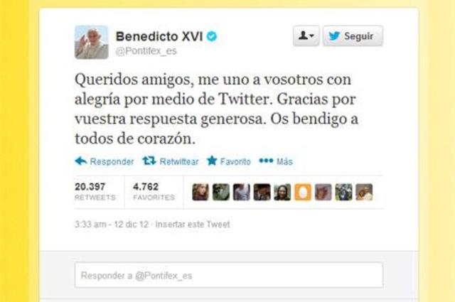 Primer mensaje en Twitter