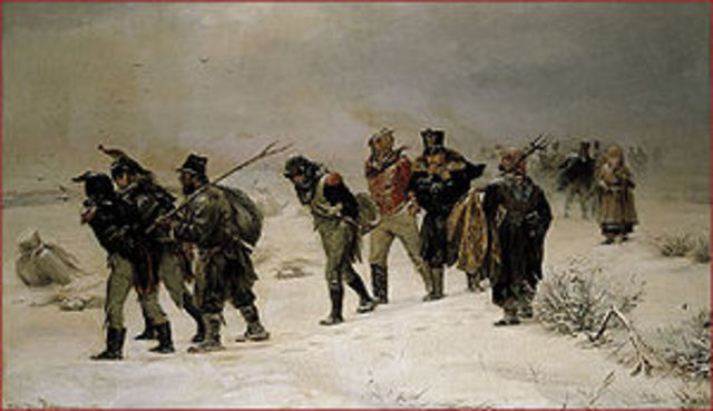 Napoleon Retreats from Russia