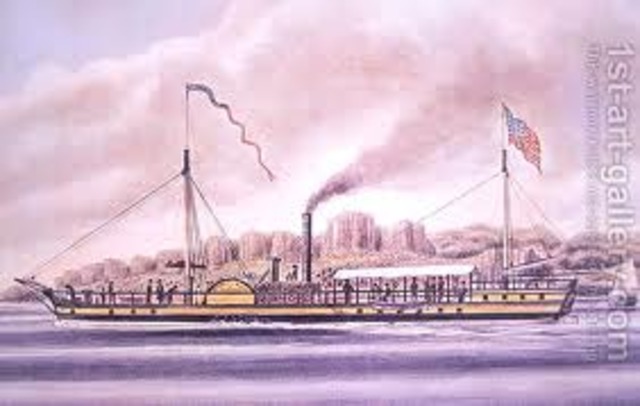 Robert Fulton invents the first steam boat