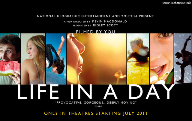 Miles de videos crean la película "Life in a day"