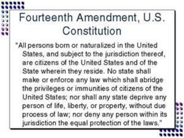 Ratification of 14th Amendment