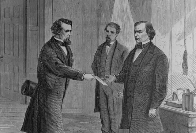 President Andrew Johnson Announce Plans for Reconstruction