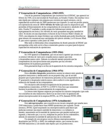 GENERACIONES DE COMPUTADORES