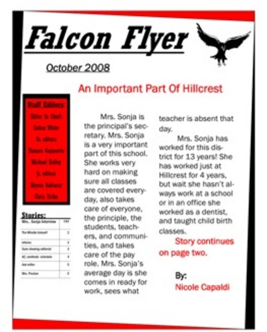 Falcons Flyer!