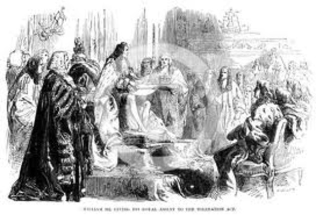 The Toleration Act granted a measure of freedom of worship to other English dissenters but not to Catholics.