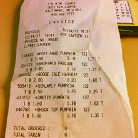 Nicks dad finds the beer receipt