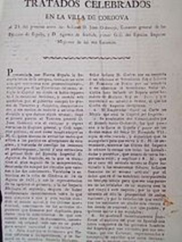 Treaty of Córdoba signed