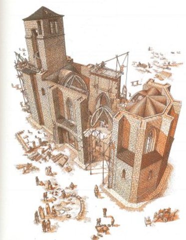 Es comença a construir l'esglesia gòtica a l'Espluga de Francolí