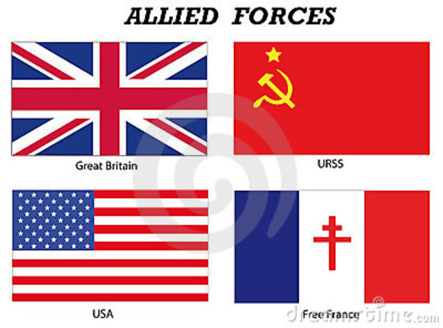 Allied forces retreat