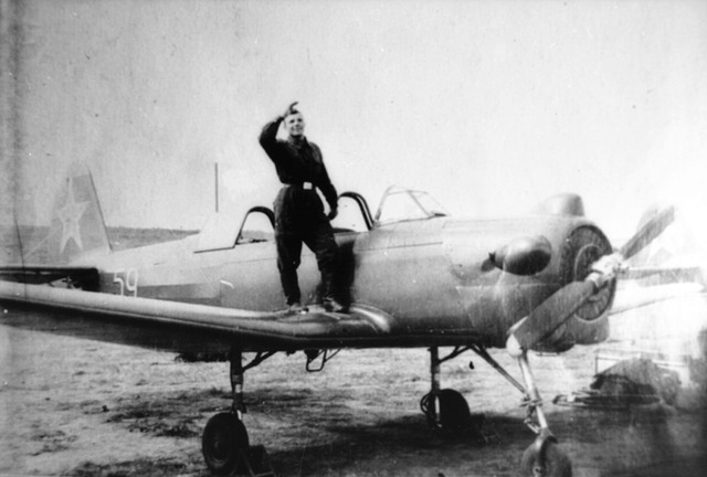 Оренбург, аэродром училища 1956 г.