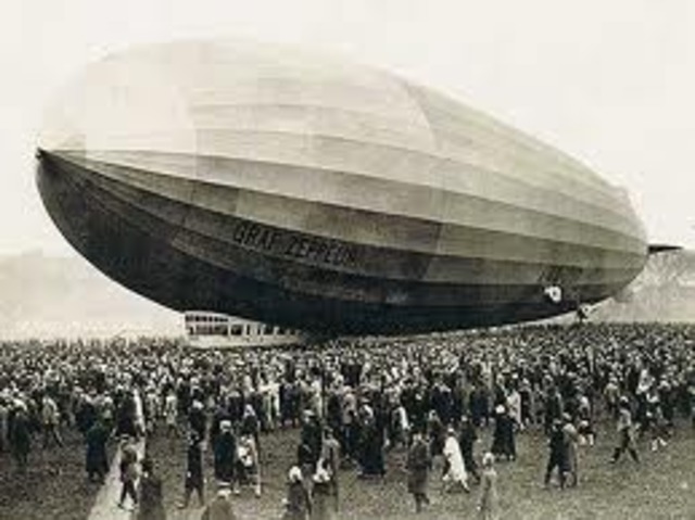 The first Zeppelin airship is built