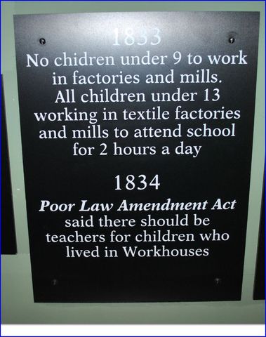 Factory Act of 1833 limits qork hours for women and children