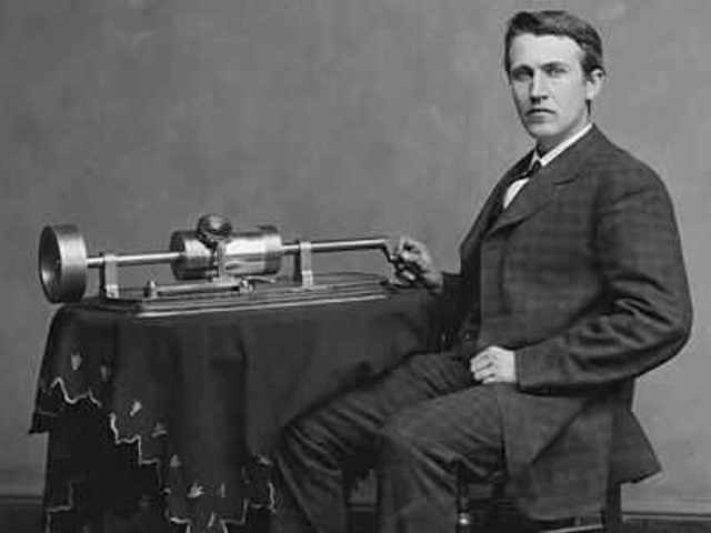 Thomas Edison invented first machine that could record sound8