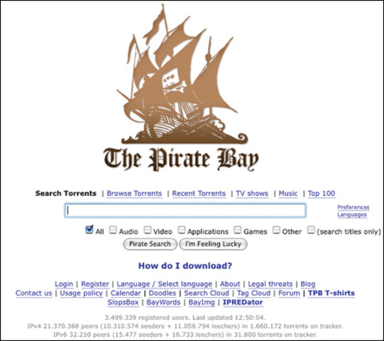 'The Pirate Bay' is shutdown