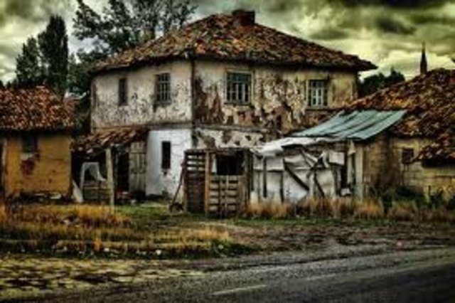 The man and the boy find his old home