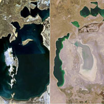 Timeline: Shrinking of the Aral Sea