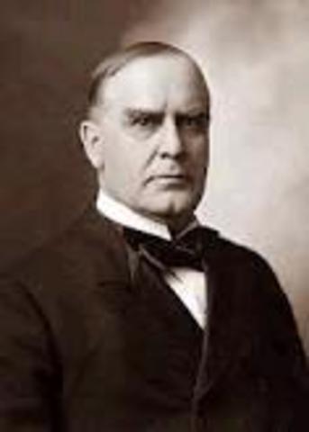 William McKinley is elected president
