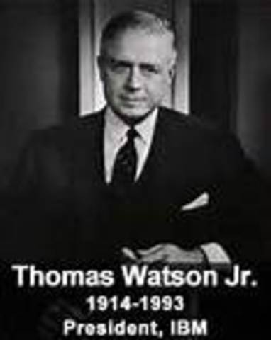 Thomas J. Watson Jr. Becomes President of IBM