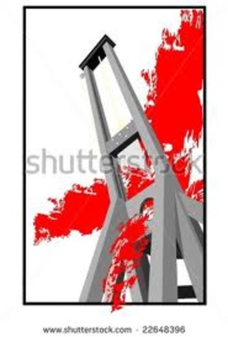 The guilloine used as a symbol