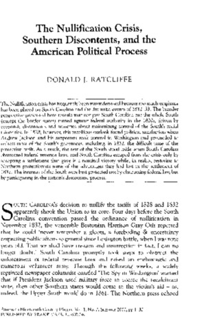 Nullification Crisis