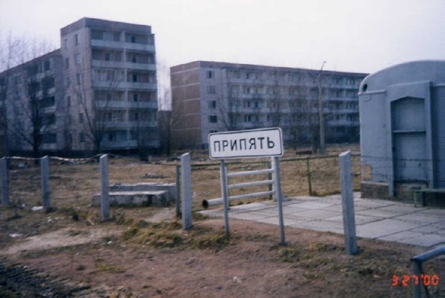 People evacuated the town of Pripyat