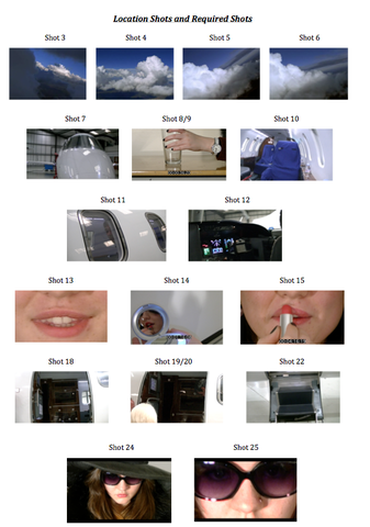 Upload -  Pre Production: Required Shots - COMPLETED