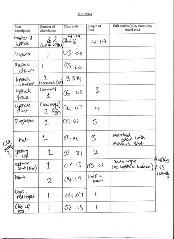 Upload Editing Notes