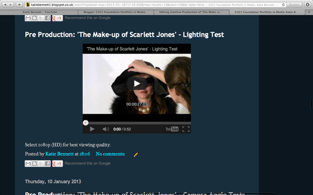 Lighting Experiments Recordings - COMPLETED