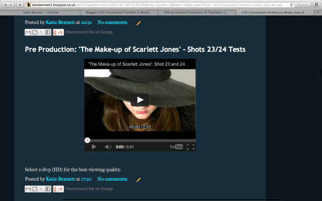Upload - Pre Production: Shot 23/24 Tests - COMPLETED