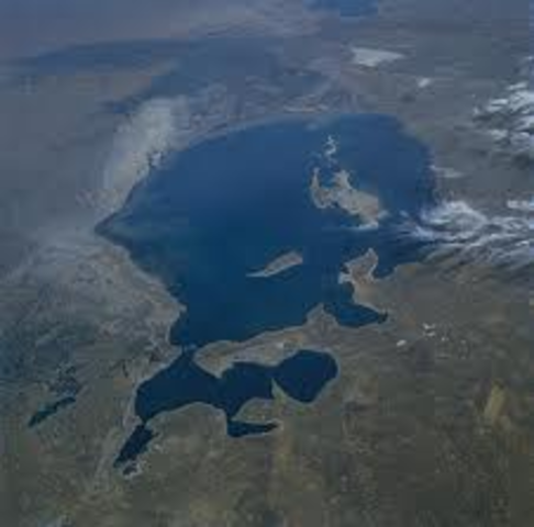 Aral Sea is declared 4th largest sea.