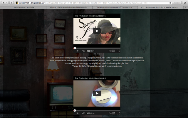 Upload - Pre Production: Opening Music - COMPLETED