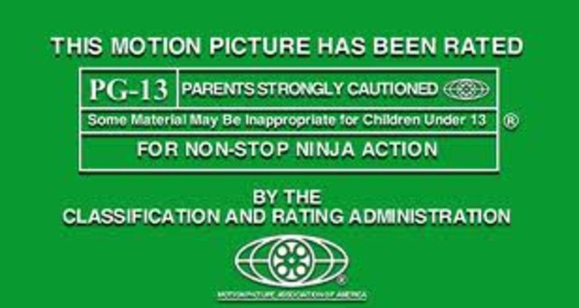 PG-13 Movie Rating Created