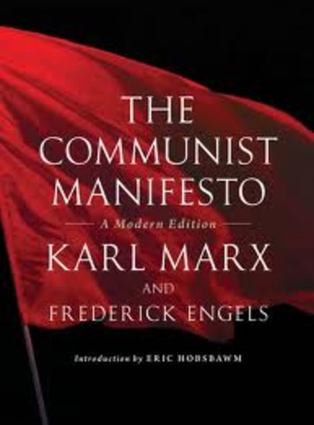 Karl Mark writes THE COMMUNISTS MANIFESTO