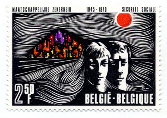 Belgium stamp -