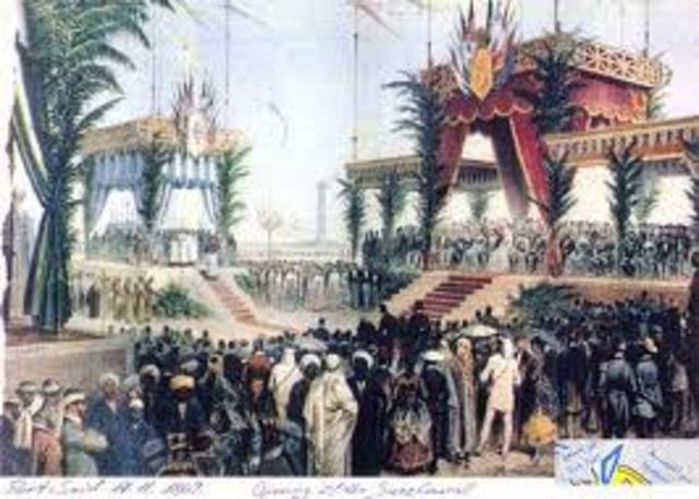 Opening of the Suez Canal
