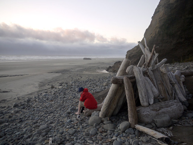 Huts on the beach