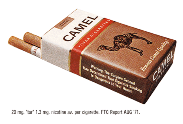health warnings on cigarette packs
