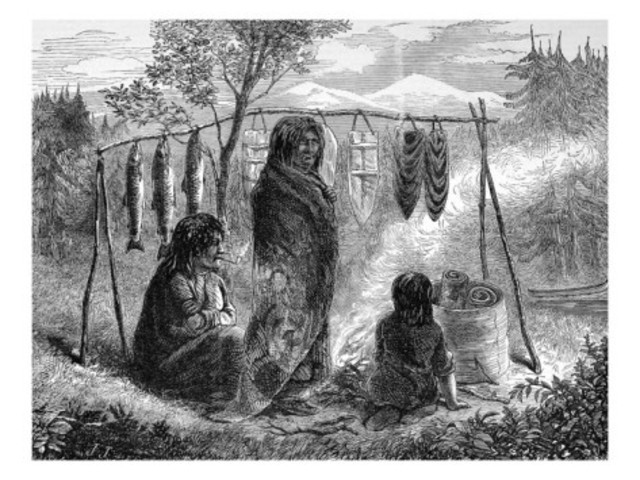 Lewis and Clark meet the Nez Perce Indians
