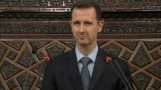 Bashar al-Assad gives controversial speech