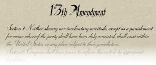 ratification of the thirteenth amendment