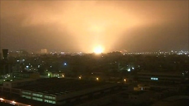 Tripoli bombed by NATO forces