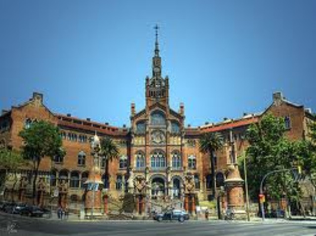 Inici de les obres de l'hospital de Sant Pau