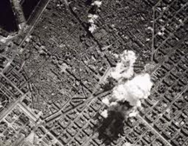 1r bombardeig a la ciutat de Barcelona